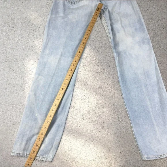 Re/Done x Levis 90s Relaxed Straight Jeans‎ Womens 25 Light Blue Distressed